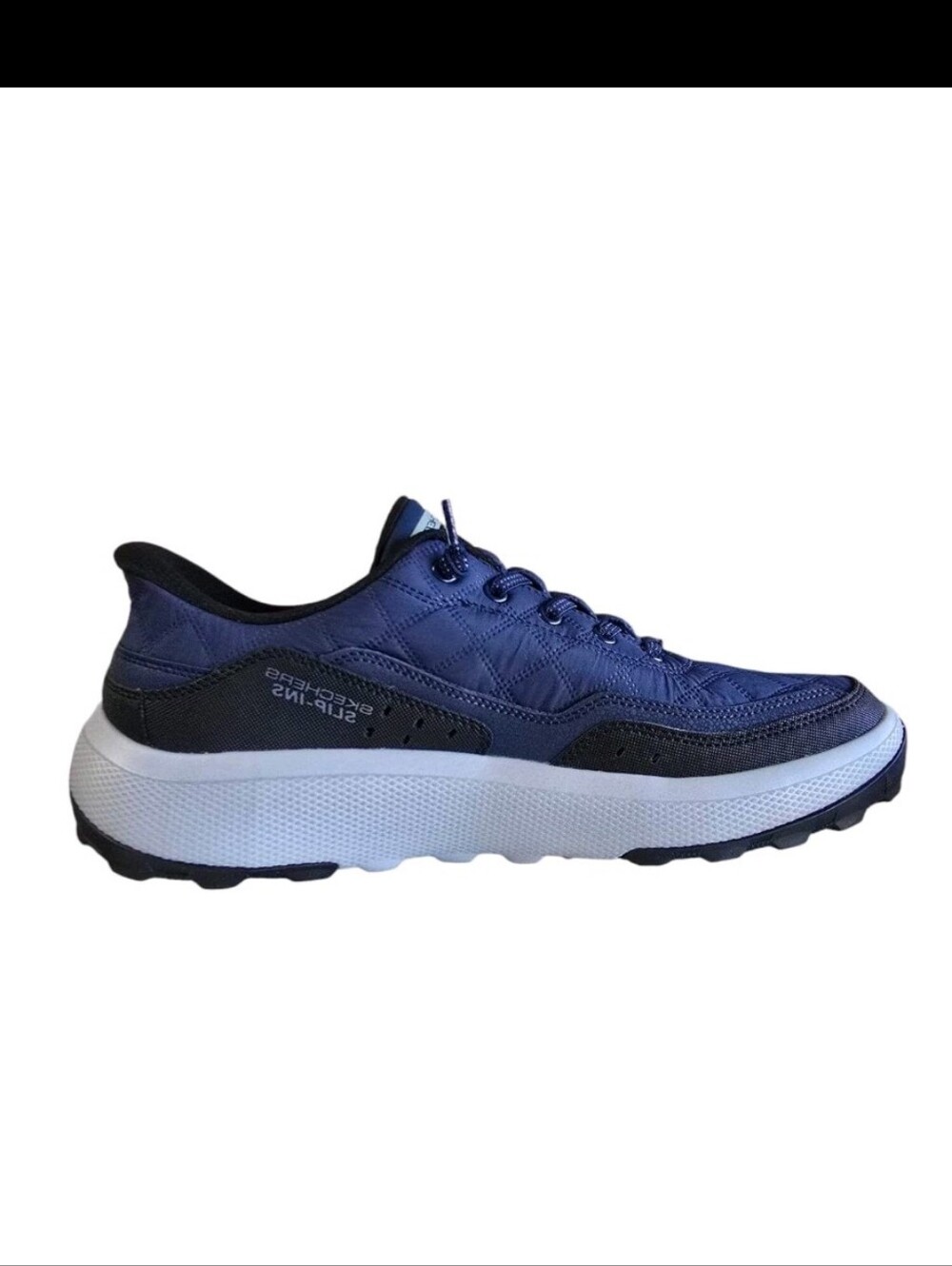 Skechers Men's Slip-Ins Navy/Black | Cozy Fit & Hands-Free Hands-free, Vegan, Me - Picture 8 of 9